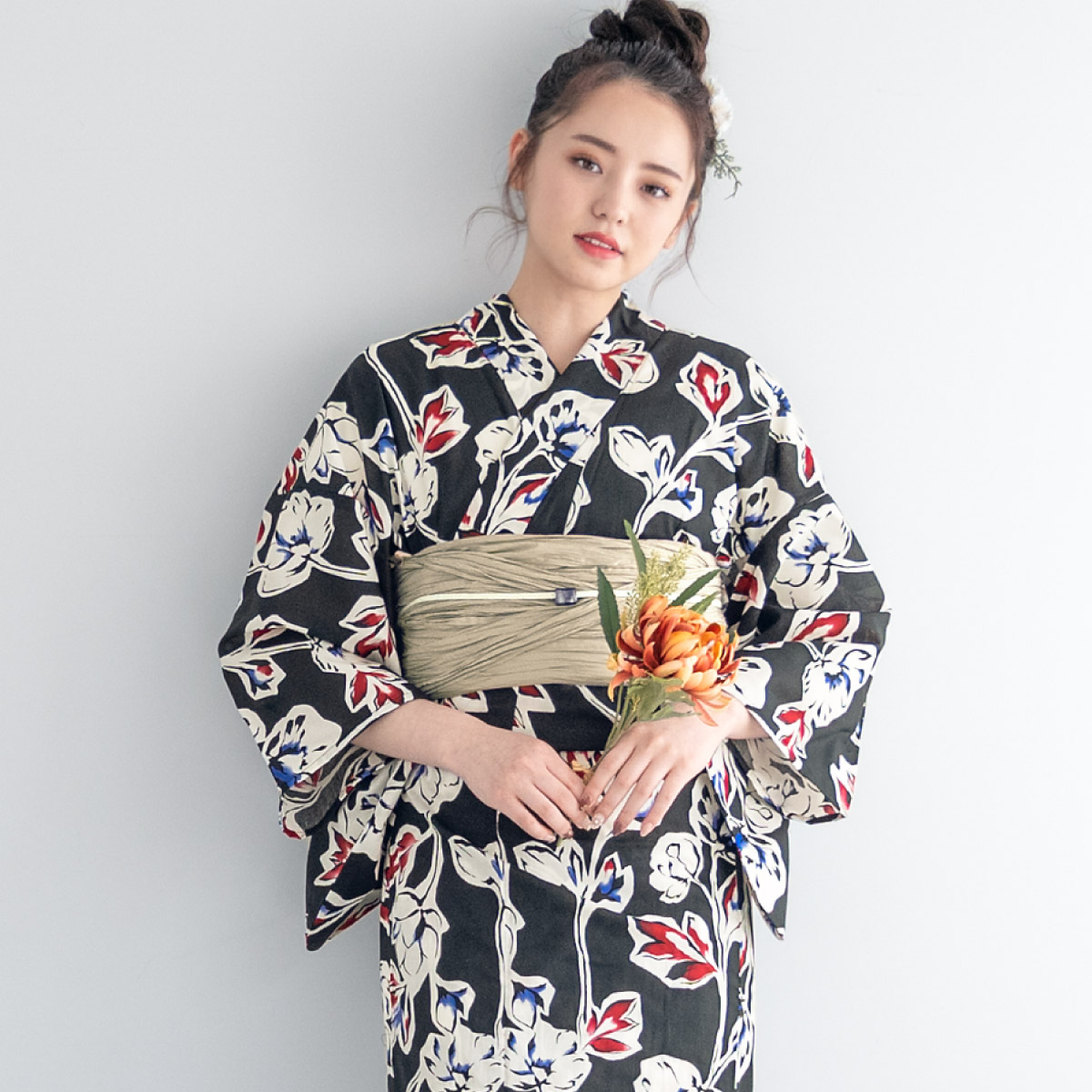 SOUBIEN（創美苑） 浴衣セット レディース 浴衣 帯 セット 大人 2点