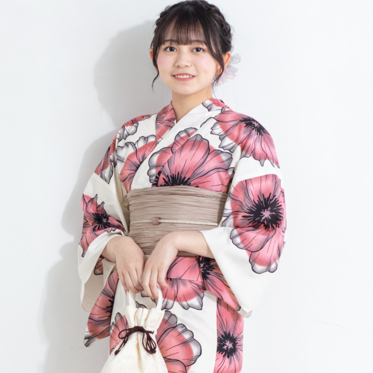 SOUBIEN（創美苑） 浴衣セット レディース 浴衣 帯 セット 大人 2点