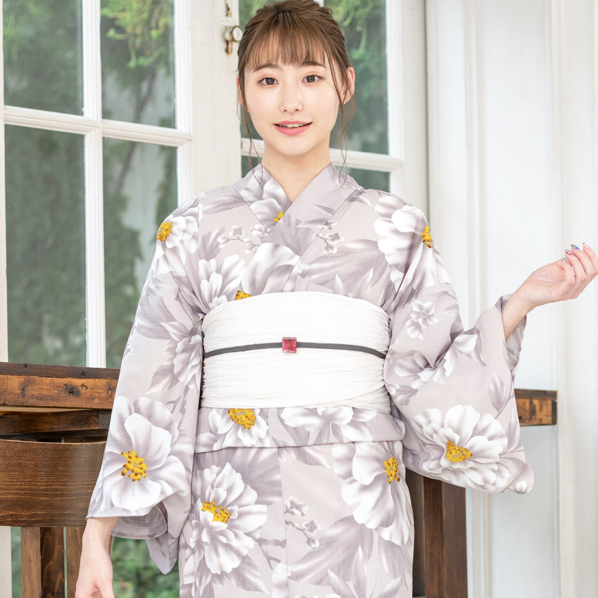 SOUBIEN（創美苑） 浴衣セット レディース 浴衣 帯 セット 大人 2点