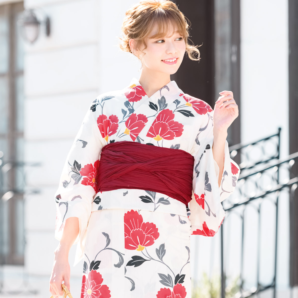 SOUBIEN（創美苑） 浴衣セット レディース 浴衣 帯 セット 大人 2点
