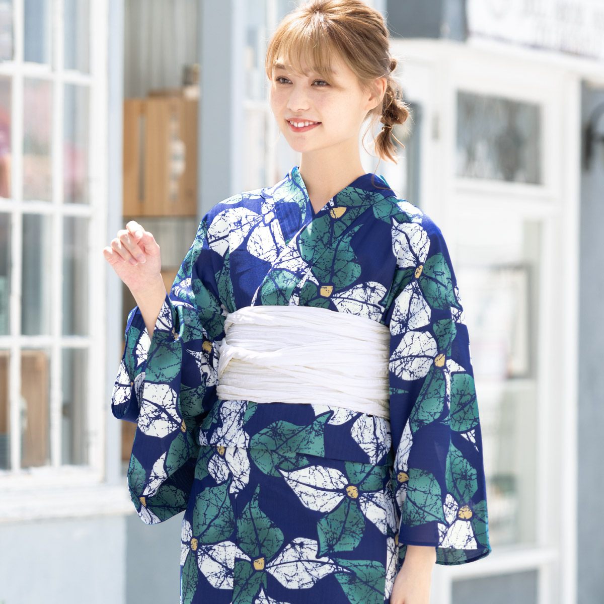 SOUBIEN（創美苑） 浴衣セット レディース 浴衣 帯 セット 大人 2点