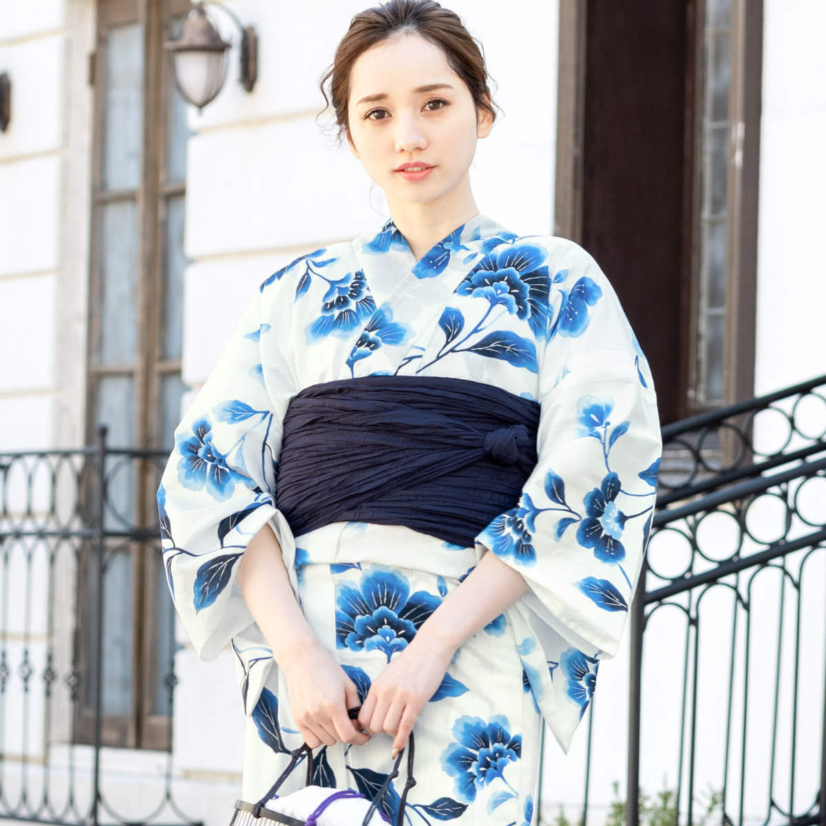 SOUBIEN（創美苑） 浴衣セット レディース 浴衣 帯 セット 大人 2点