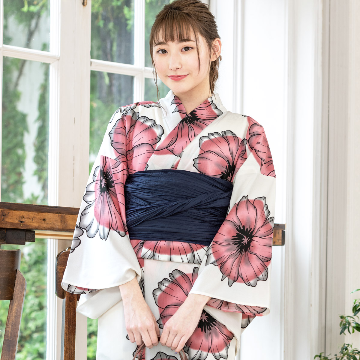 SOUBIEN（創美苑） 浴衣セット レディース 浴衣 帯 セット 大人 2点