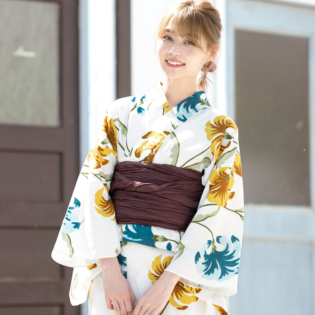 SOUBIEN（創美苑） 浴衣セット レディース 浴衣 帯 セット 大人 2点