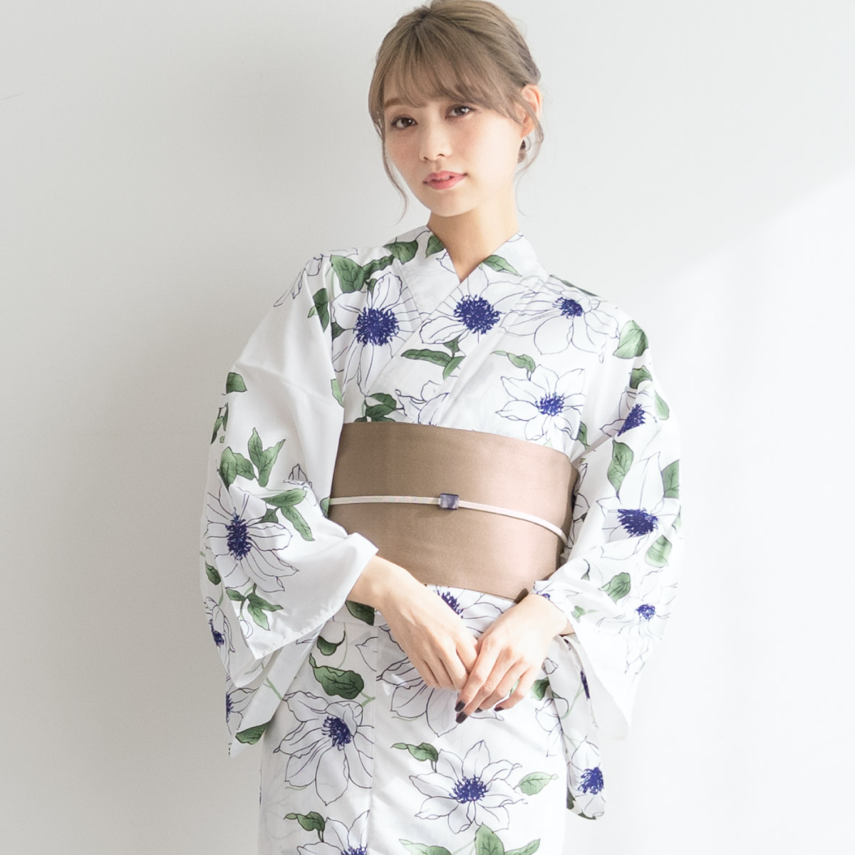 SOUBIEN（創美苑） 浴衣セット レディース 浴衣 帯 セット 大人 2点