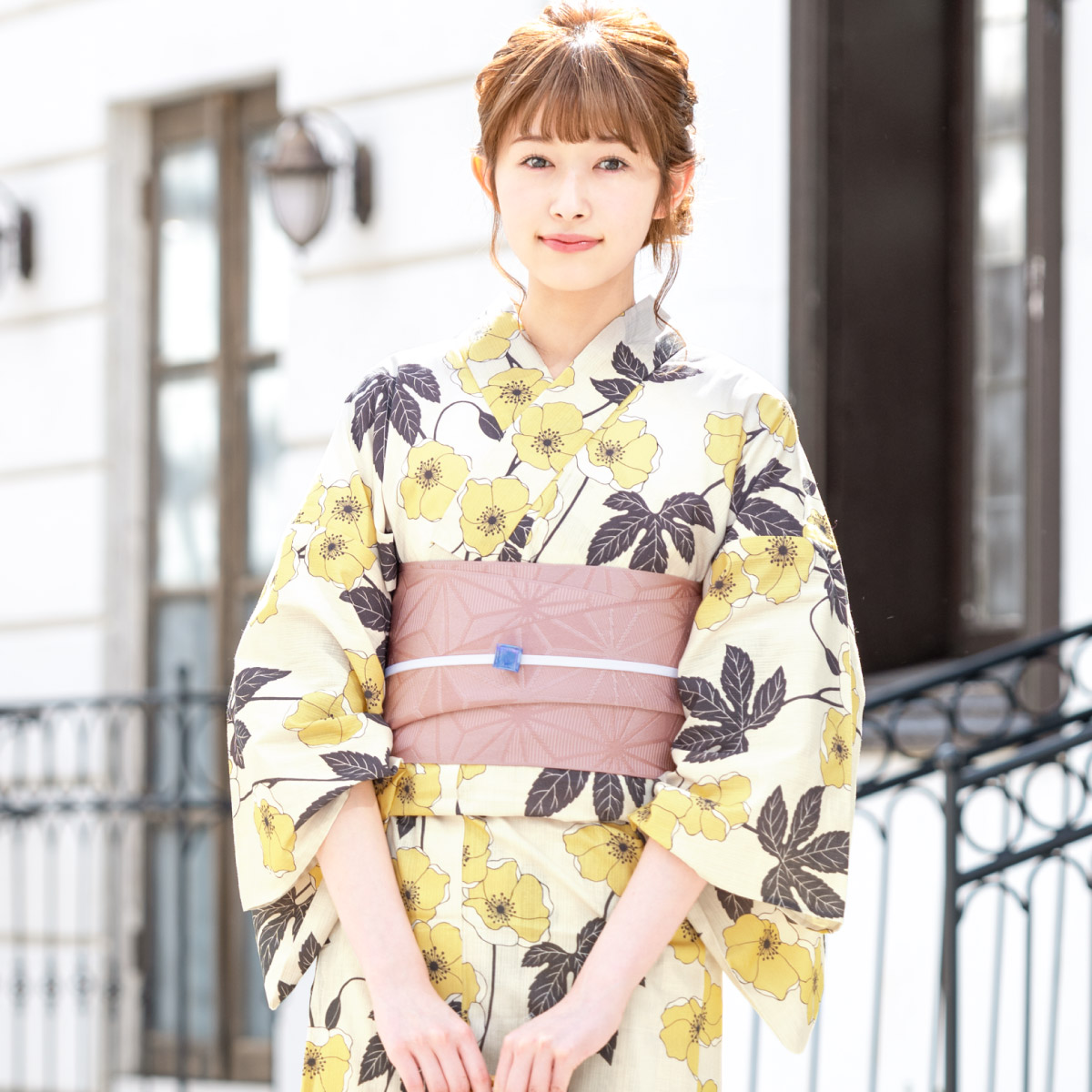 SOUBIEN（創美苑） 浴衣セット レディース 浴衣 帯 セット 大人 2点