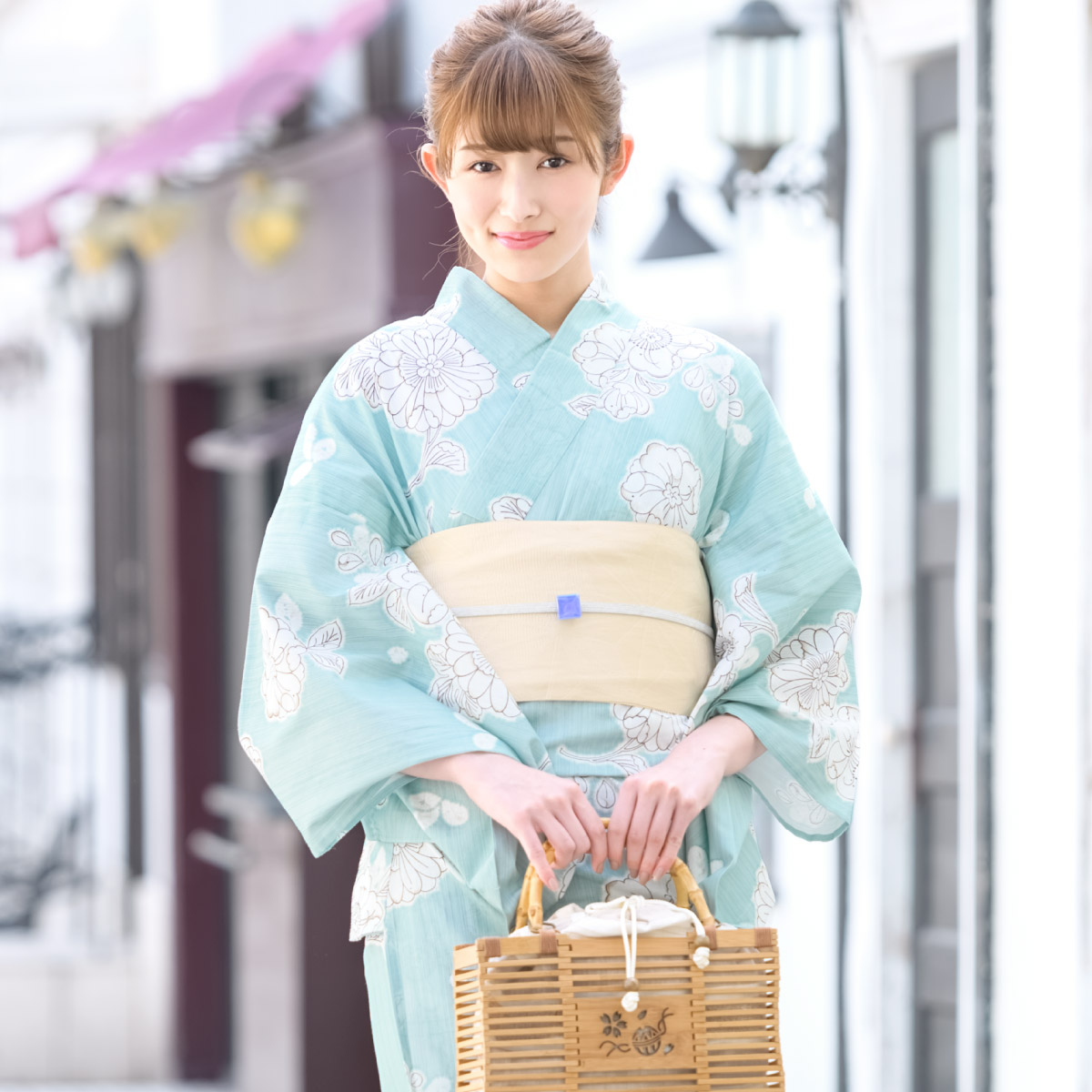 SOUBIEN（創美苑） 浴衣セット レディース 浴衣 帯 セット 大人 2点