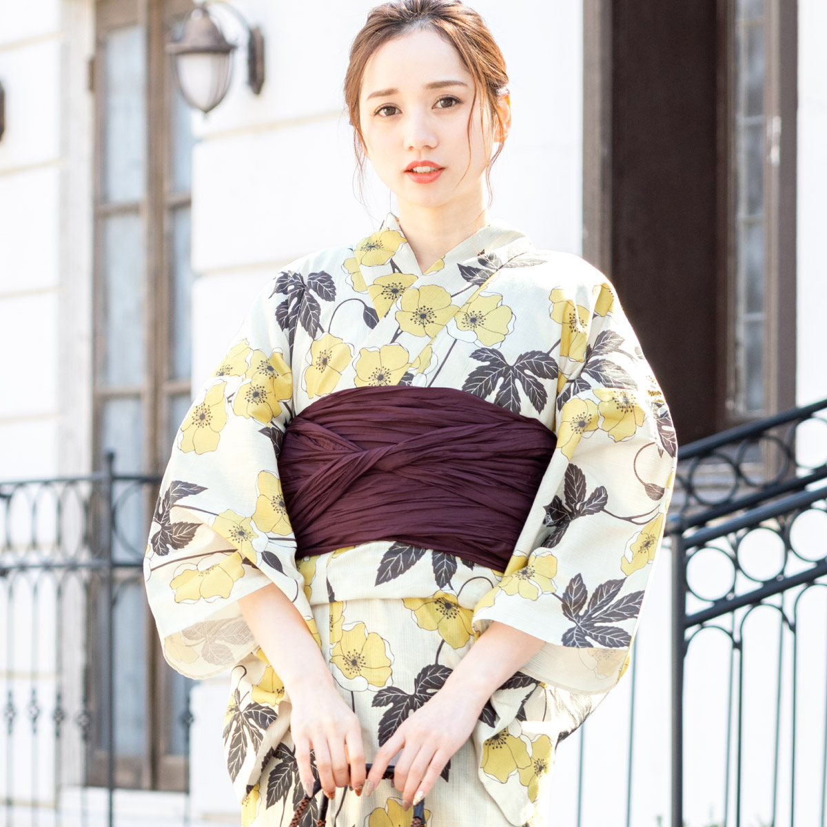 SOUBIEN（創美苑） 浴衣セット レディース 浴衣 帯 セット 大人 2点