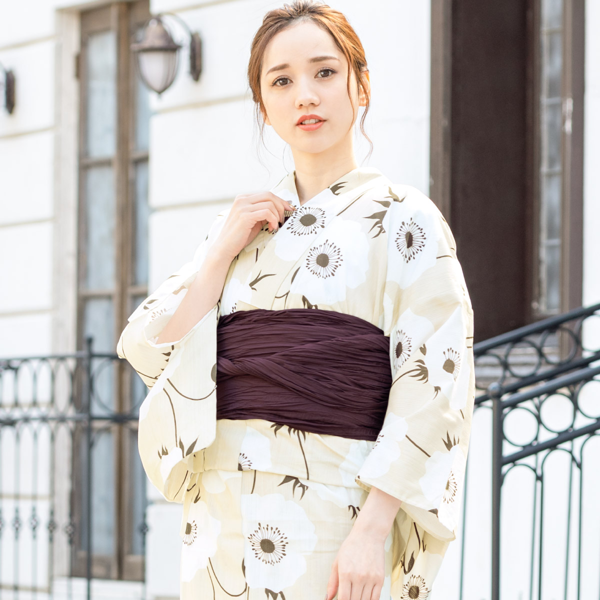 SOUBIEN（創美苑） 浴衣セット レディース 浴衣 帯 セット 大人 2点