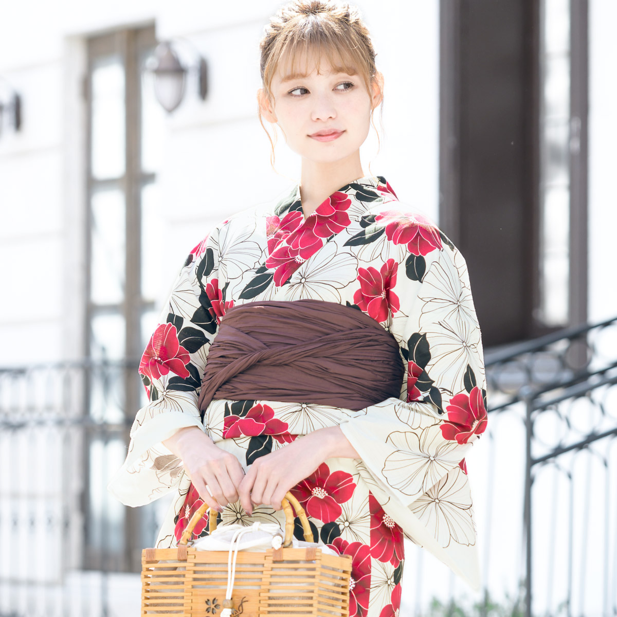 SOUBIEN（創美苑） 浴衣セット レディース 浴衣 帯 セット 大人 2点