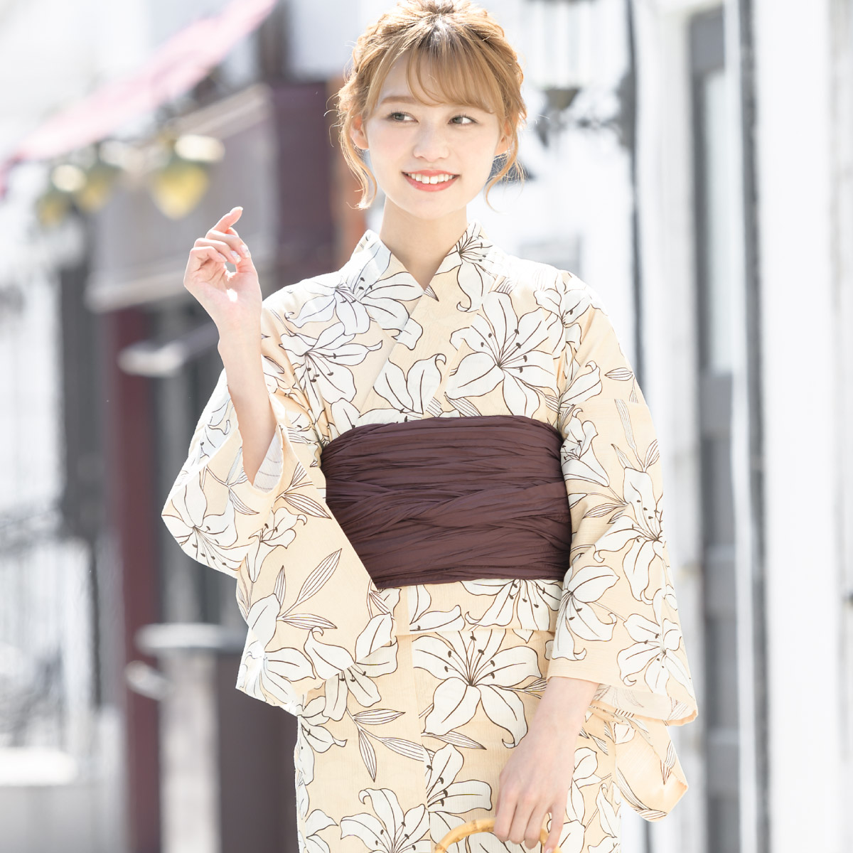 SOUBIEN（創美苑） 浴衣セット レディース 浴衣 帯 セット 大人 2点