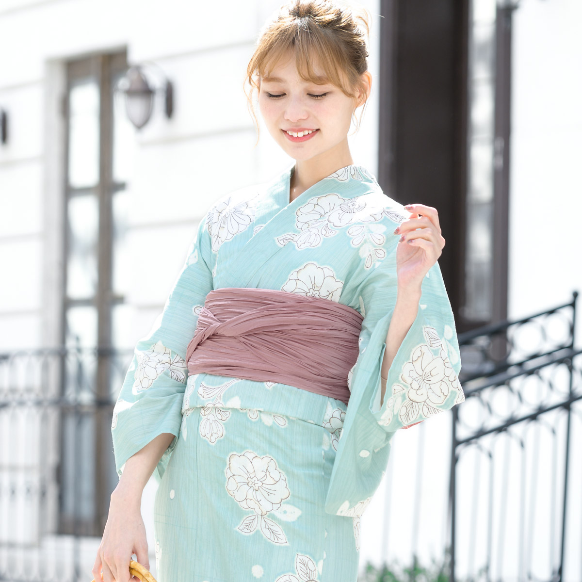 SOUBIEN（創美苑） 浴衣セット レディース 浴衣 帯 セット 大人 2点