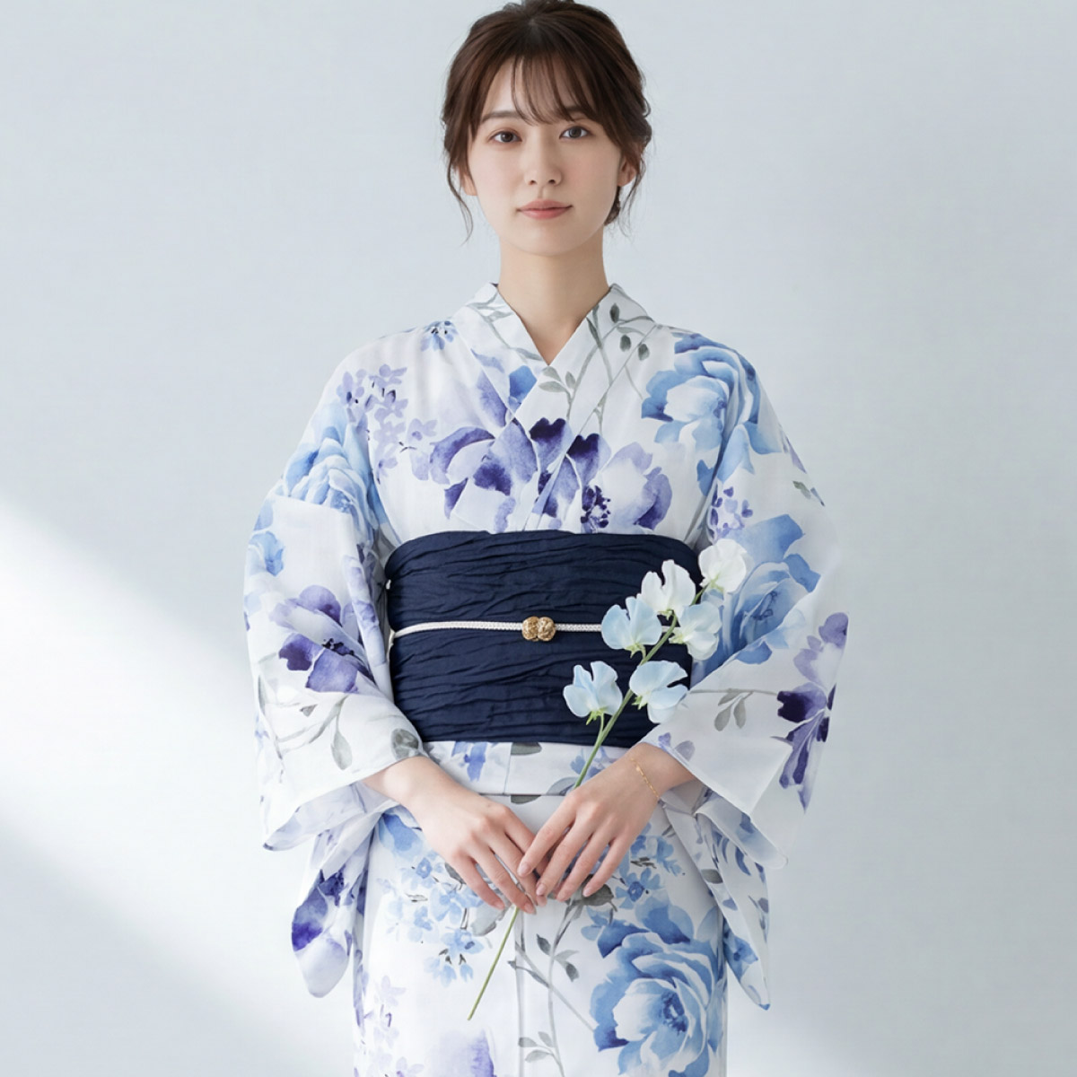 SOUBIEN（創美苑） 浴衣セット レディース 浴衣 帯 セット 大人 2点