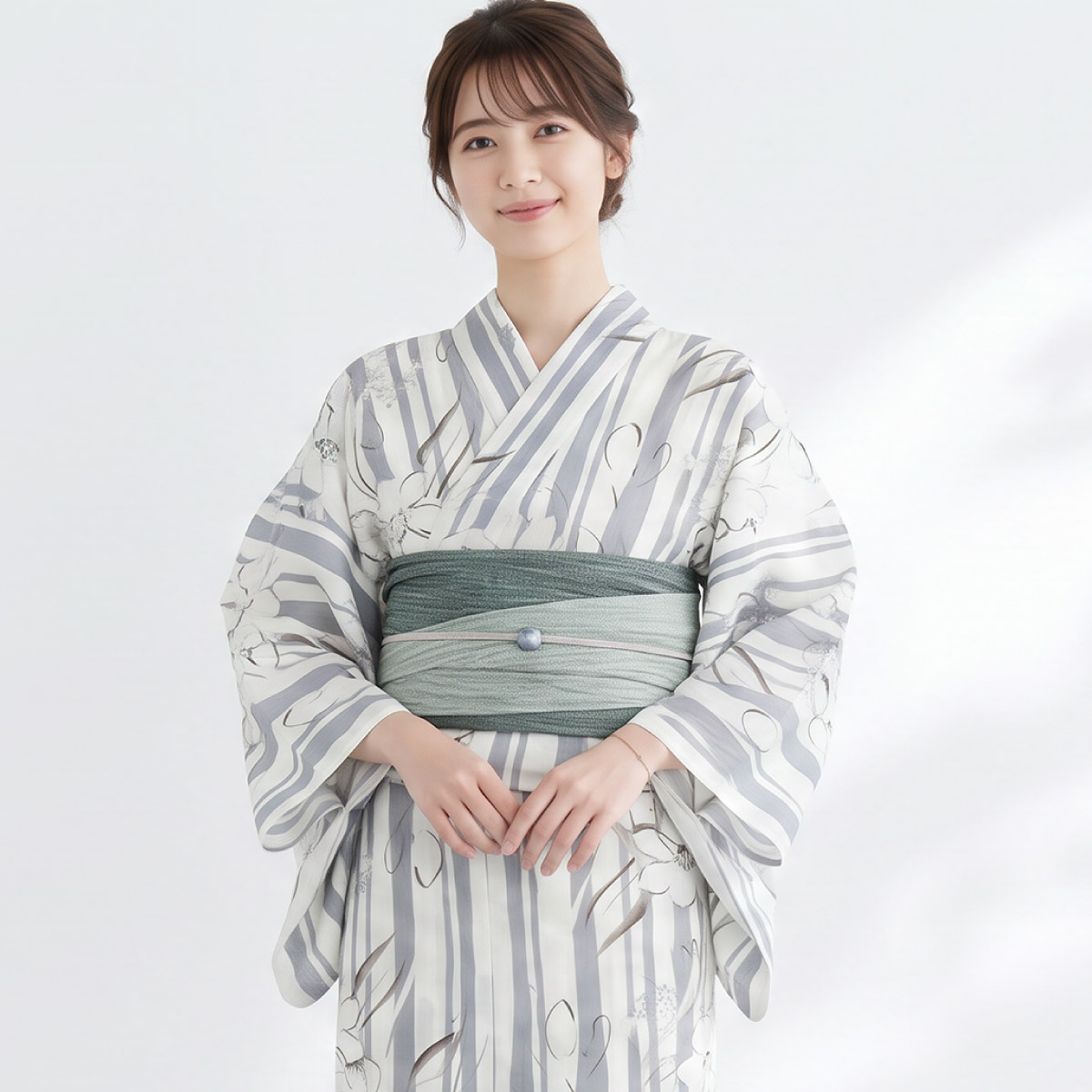 SOUBIEN（創美苑） 浴衣セット レディース 浴衣 帯 セット 大人 2点
