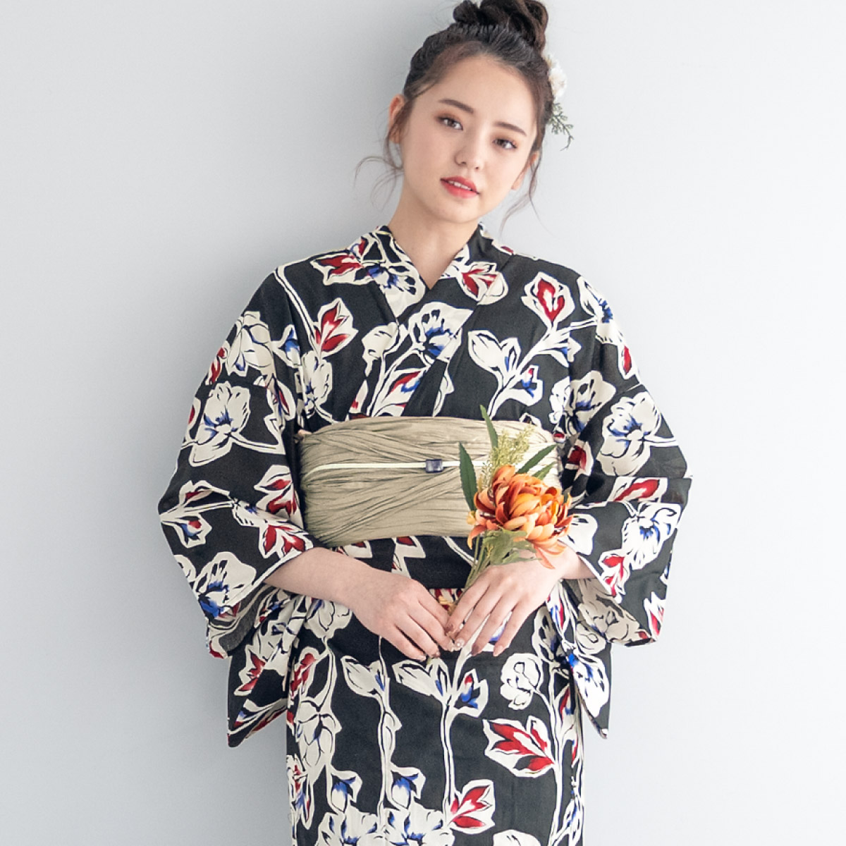 SOUBIEN（創美苑） 浴衣セット レディース 浴衣 帯 セット 大人 2点