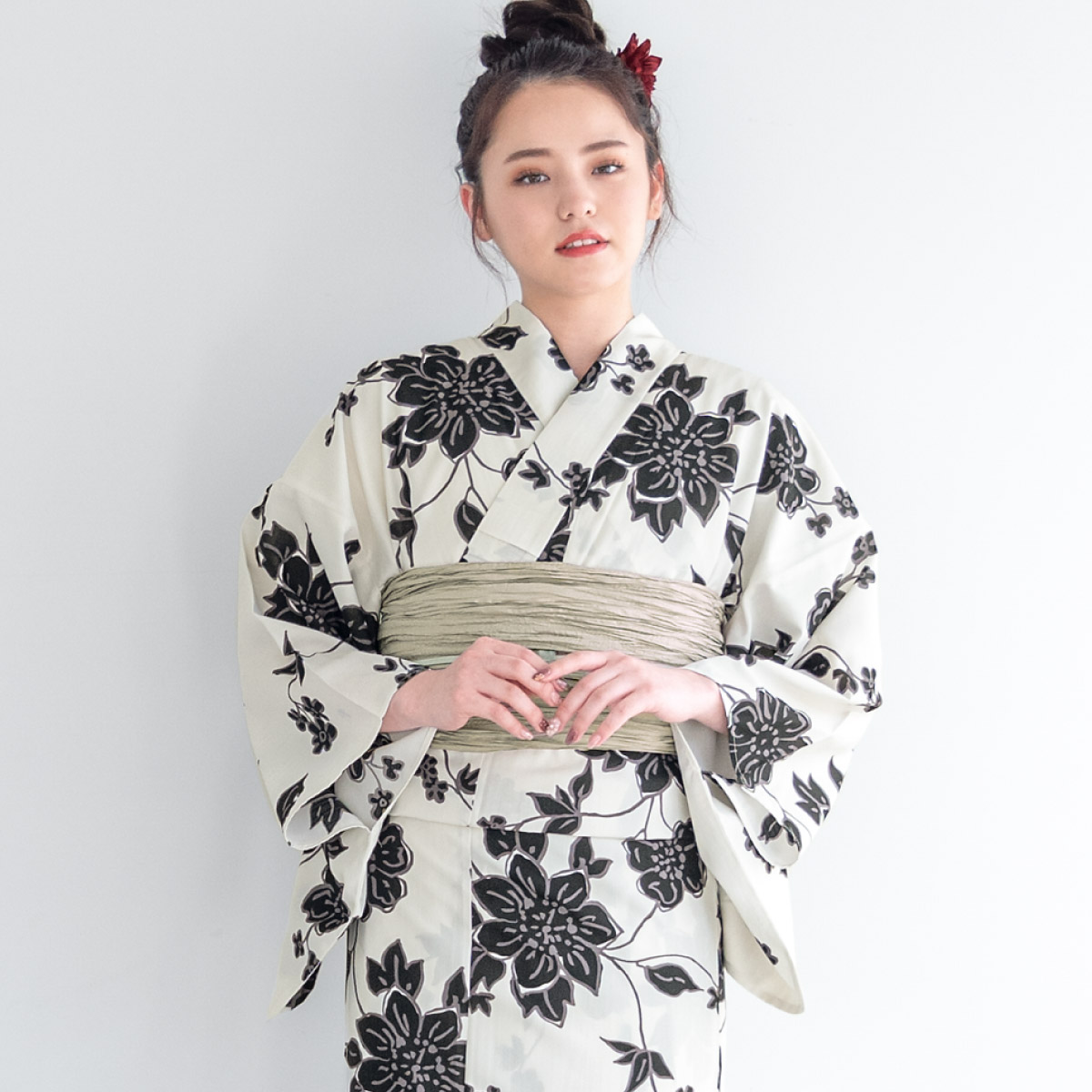 SOUBIEN（創美苑） 浴衣セット レディース 浴衣 帯 セット 大人 2点