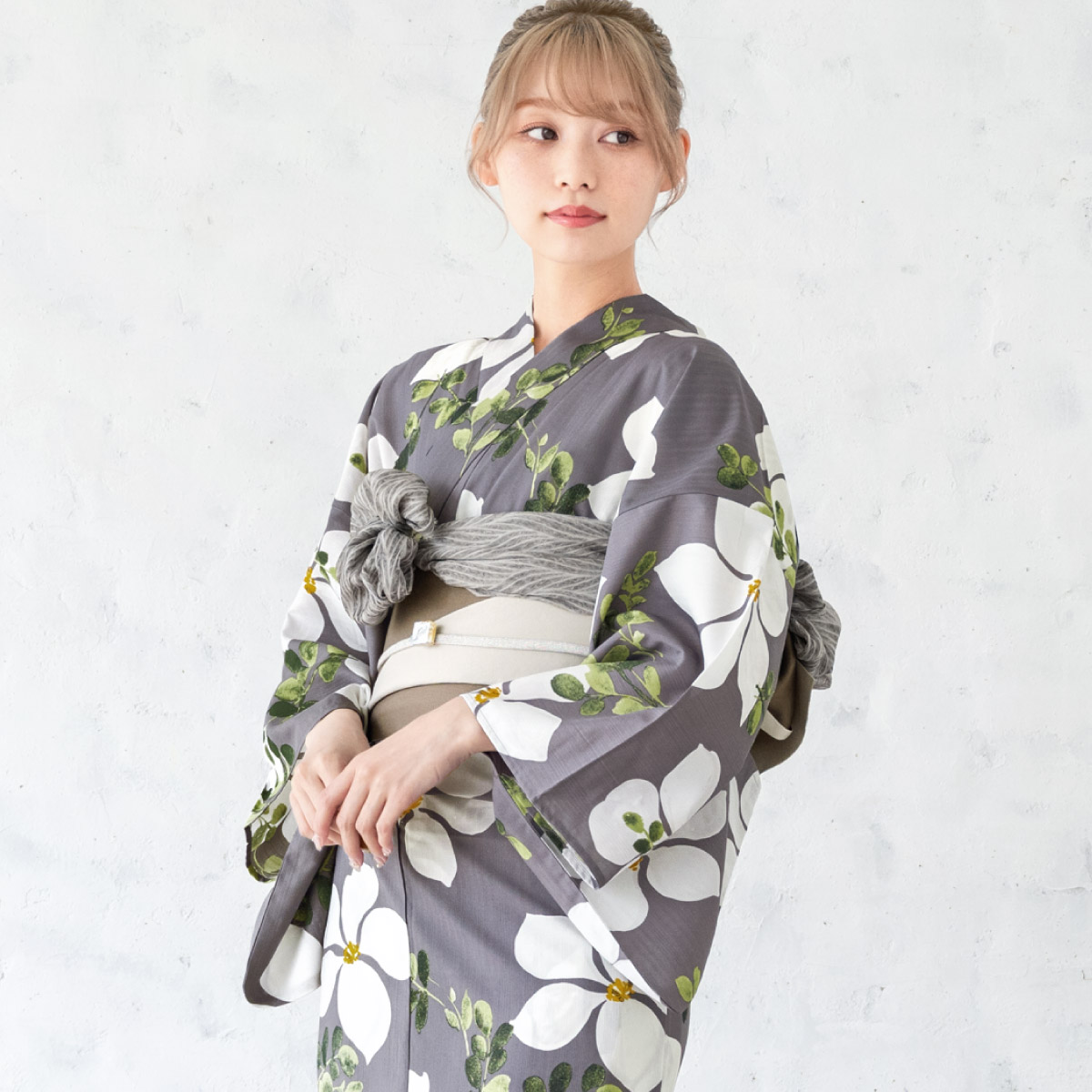 SOUBIEN（創美苑） 浴衣 セット レディース 大人 兵児帯 夏 2点セット