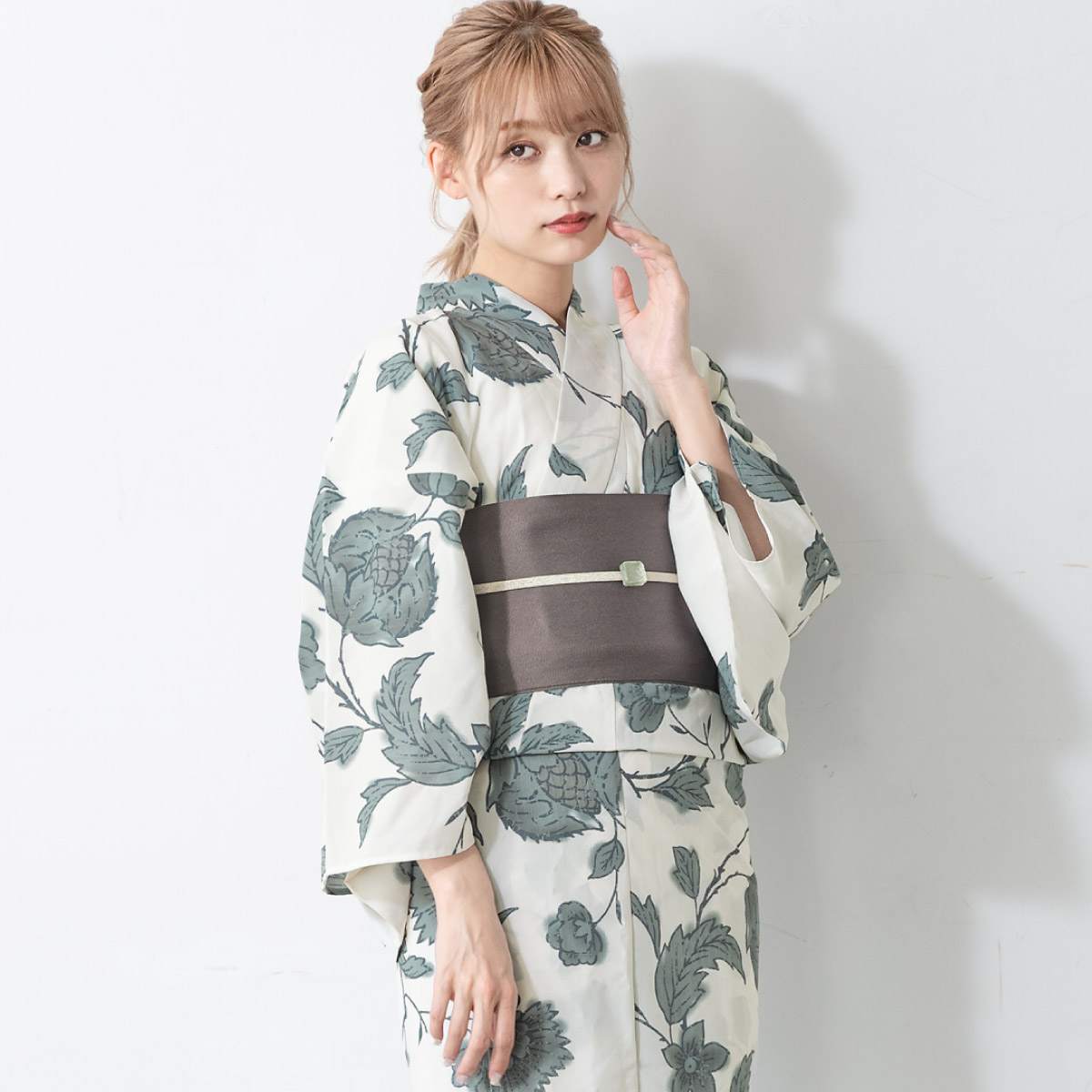 SOUBIEN（創美苑） 浴衣 セット レディース 大人 兵児帯 夏 2点セット