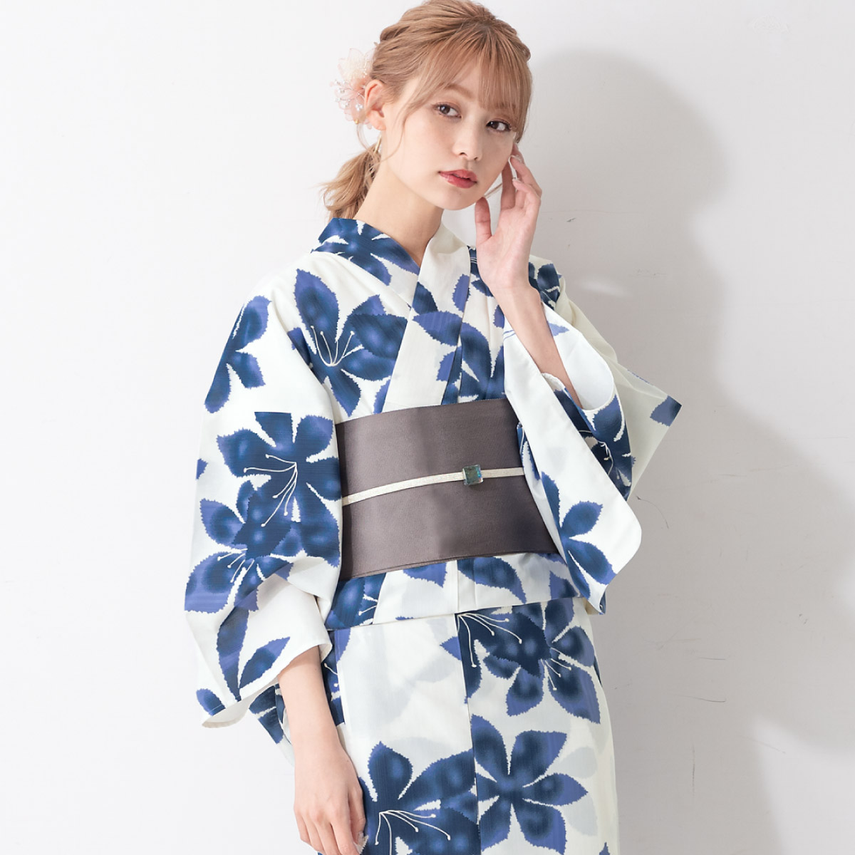 SOUBIEN（創美苑） 浴衣 セット レディース 大人 夏 2点セット 浴衣