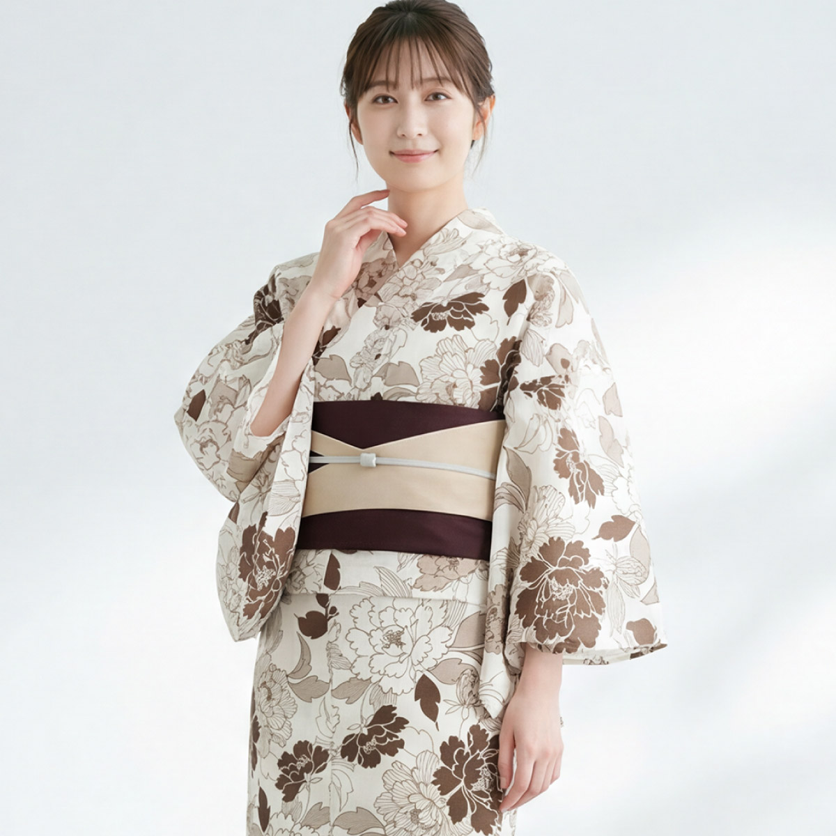 SOUBIEN（創美苑） 浴衣セット レディース 浴衣 帯 セット 大人 2点