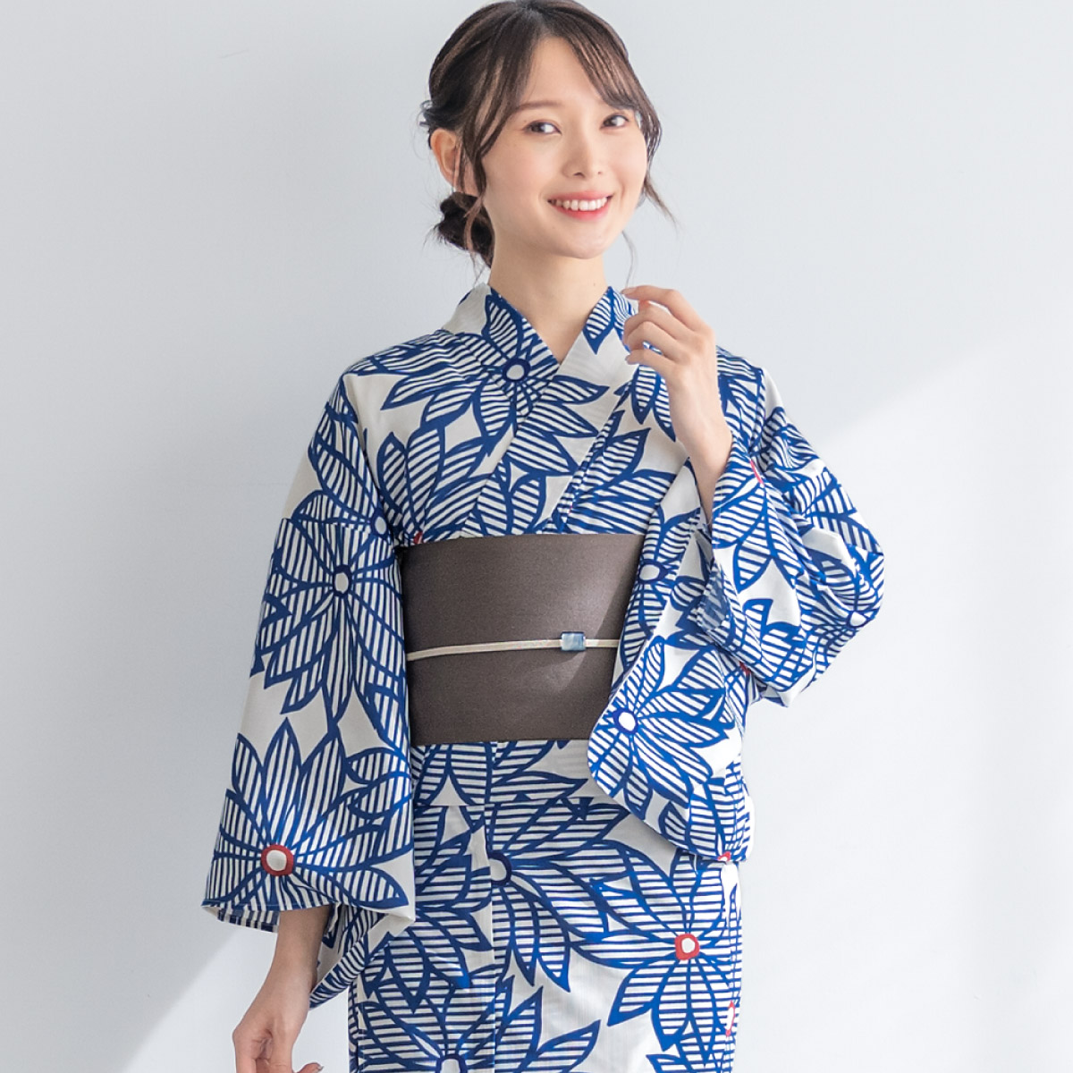 SOUBIEN（創美苑） 浴衣セット レディース 浴衣 帯 セット 大人 2点