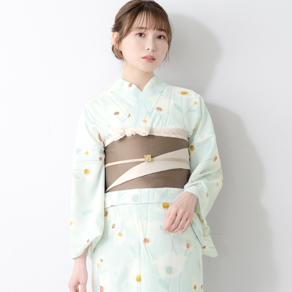 SOUBIEN（創美苑） 浴衣セット レディース 浴衣 帯 セット 大人 2点