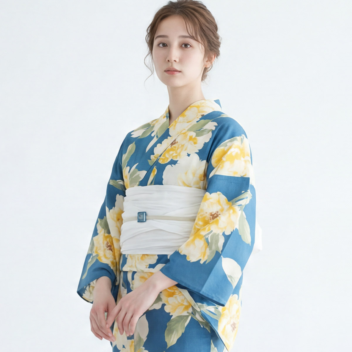 SOUBIEN（創美苑） 浴衣 レディース セット 2点セット 女性浴衣 帯