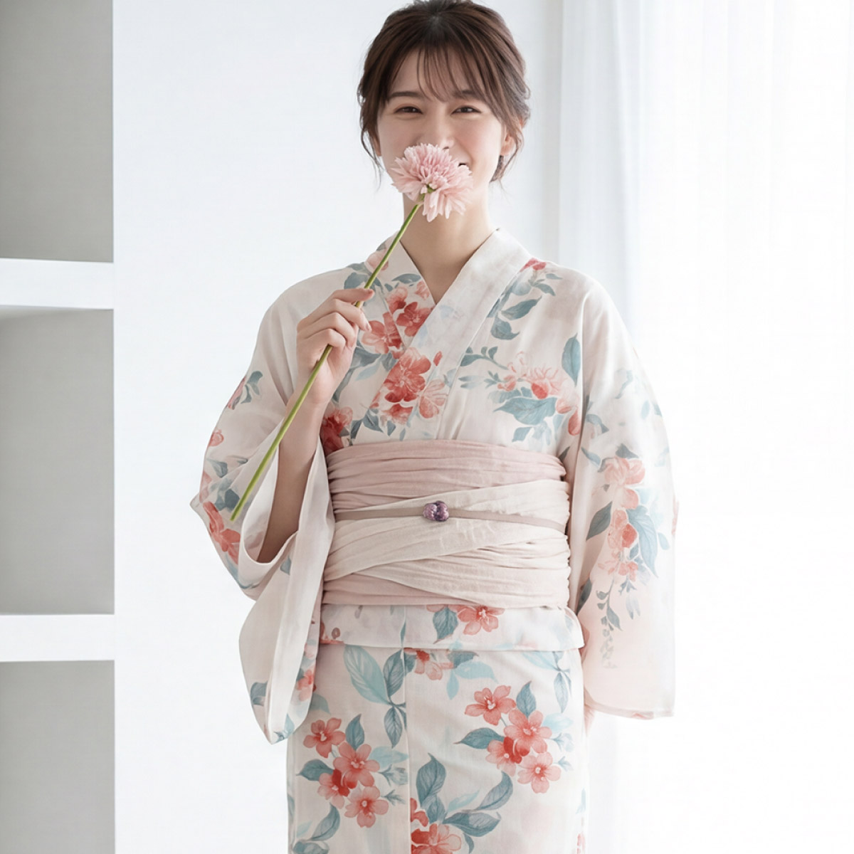 SOUBIEN（創美苑） 浴衣 レディース セット 2点セット 女性浴衣 帯