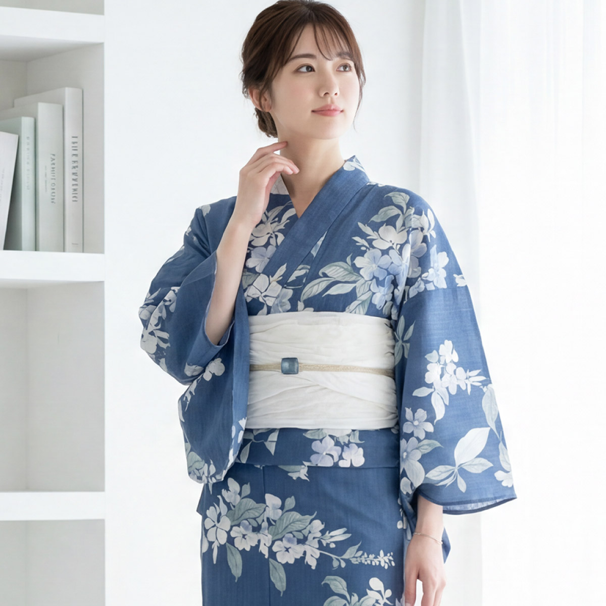 SOUBIEN（創美苑） 浴衣 レディース セット 2点セット 女性浴衣 帯