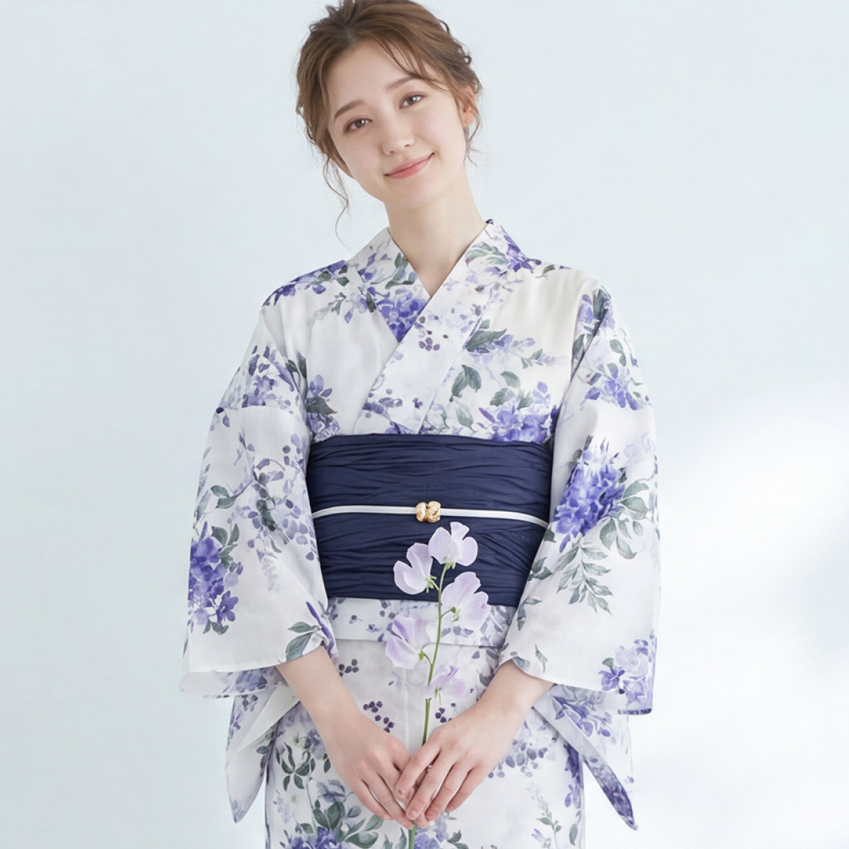 SOUBIEN（創美苑） 浴衣 レディース セット 2点セット 女性浴衣 帯