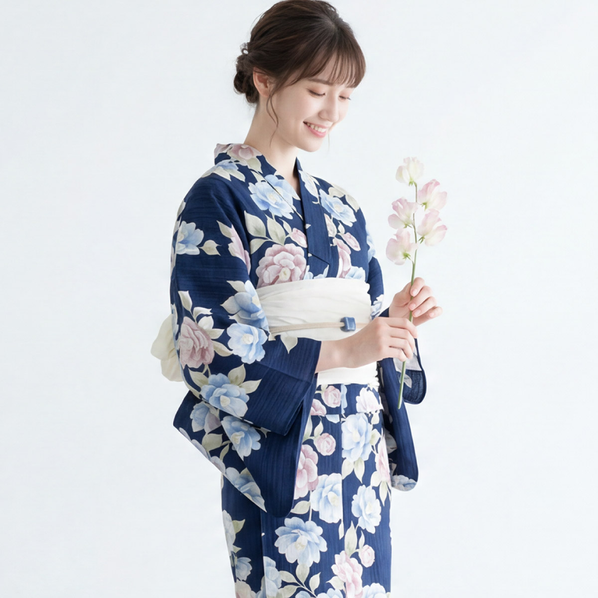 SOUBIEN（創美苑） 浴衣 レディース セット 2点セット 女性浴衣 帯
