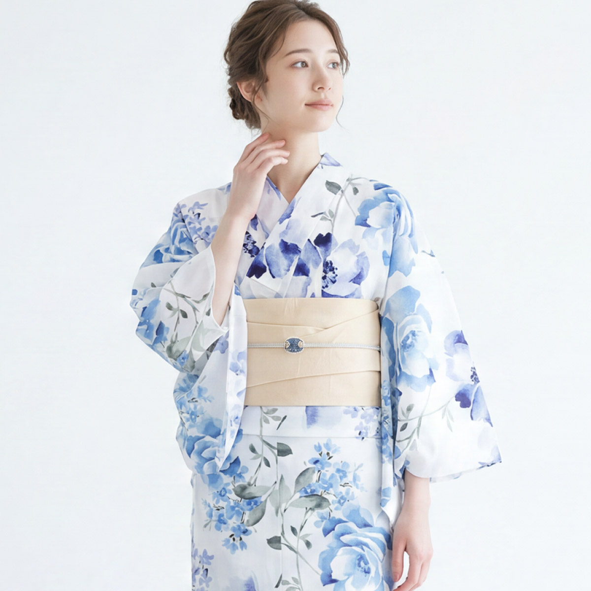 SOUBIEN（創美苑） 浴衣セット レディース 浴衣 帯 セット 大人 2点