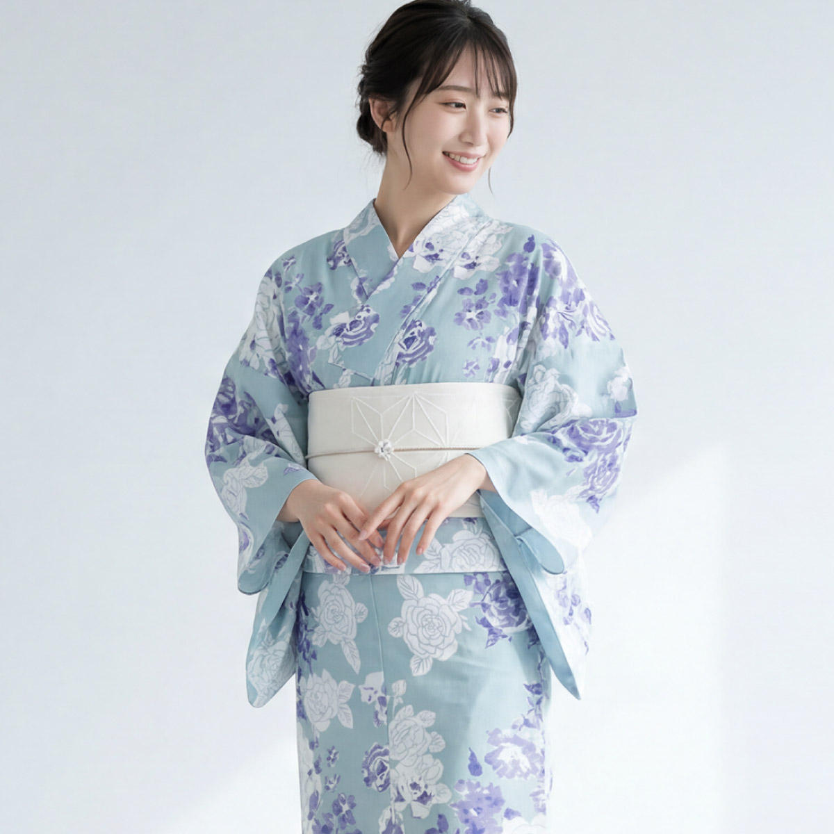 SOUBIEN（創美苑） 浴衣セット レディース 浴衣 帯 セット 大人 2点