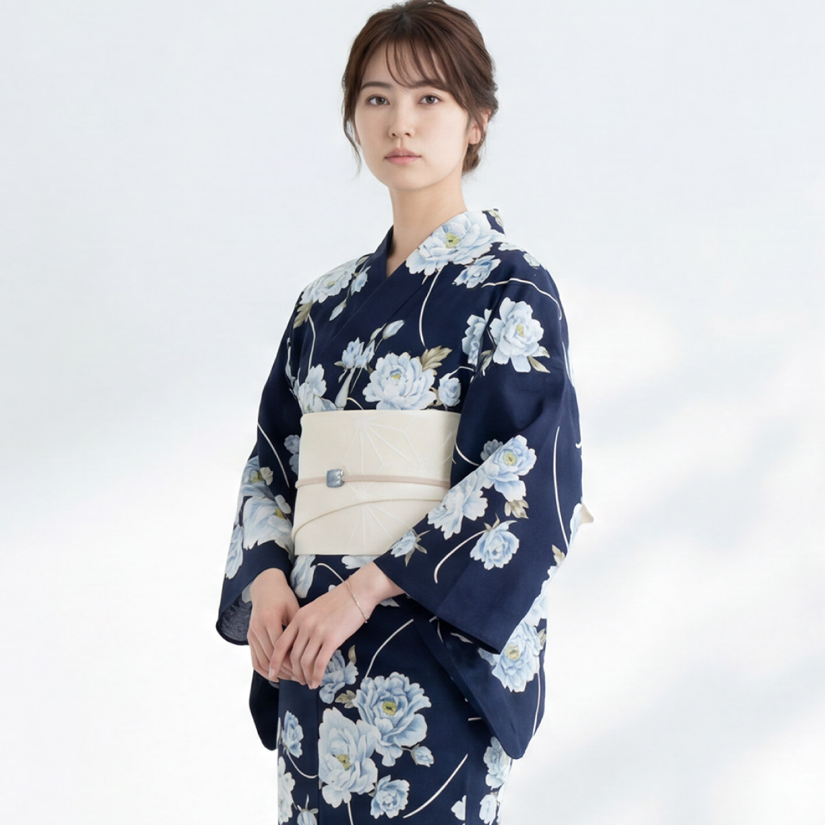 SOUBIEN（創美苑） 浴衣セット レディース 浴衣 帯 セット 大人 2点