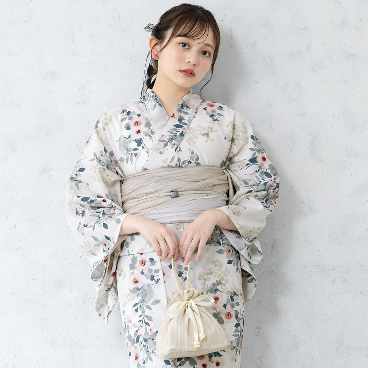 SOUBIEN（創美苑） 浴衣セット レディース 浴衣 帯 セット 大人 2点