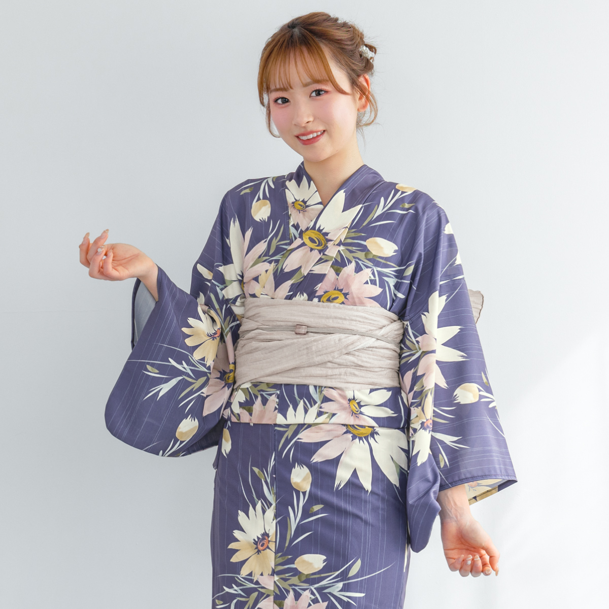 浴衣・帯セット SOUBIEN ぶどう柄 SOUBIEN（創美苑） 【予約】浴衣 レディース セット 2点セット 女性