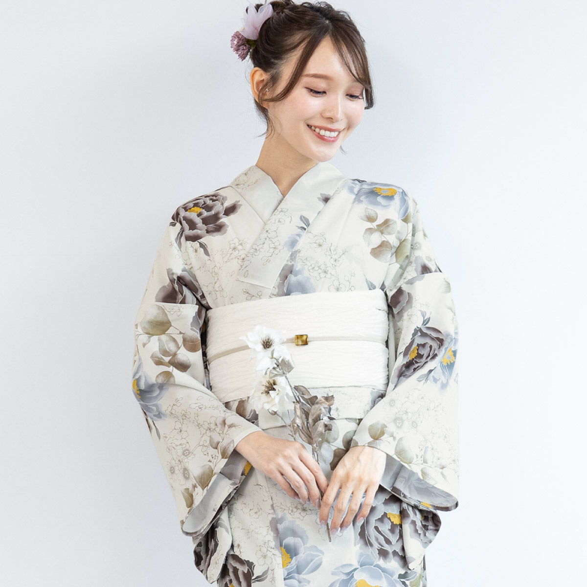 SOUBIEN（創美苑） 浴衣 レディース セット 2点セット 女性浴衣 帯