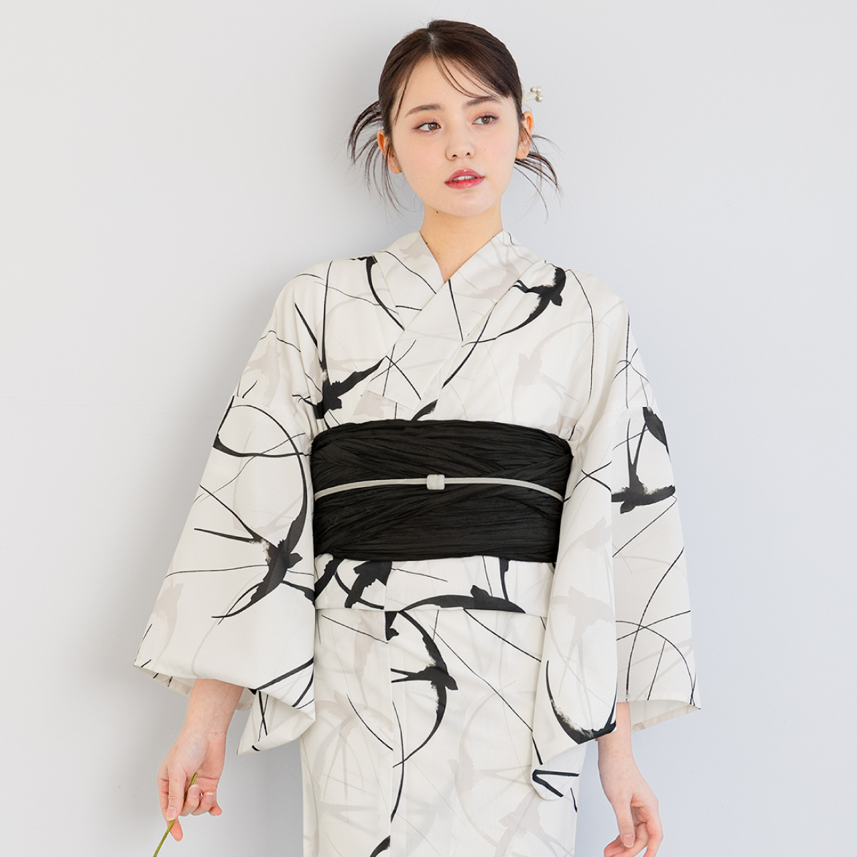 浴衣 レディース セット 2点セット 女性浴衣 帯 浴衣セット 女性 花柄 着付け 簡単 花火大会 夏祭り 上品 可愛い モダン S フリー floro 女の子 大人 | SOUBIEN | 04