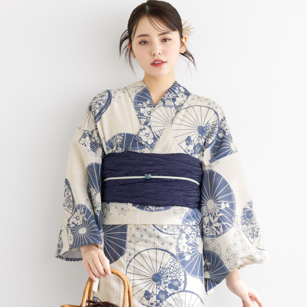 SOUBIEN（創美苑） 浴衣 レディース セット 2点セット 女性浴衣 帯