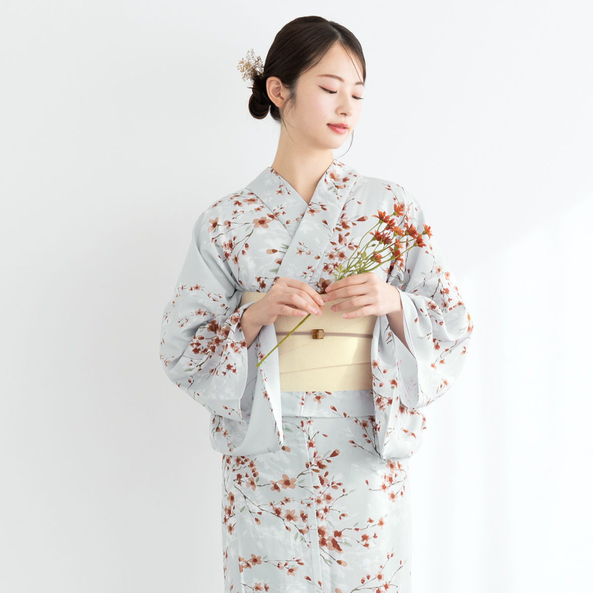 浴衣・帯セット SOUBIEN ぶどう柄 SOUBIEN（創美苑） 【予約】浴衣 レディース セット 2点セット 女性