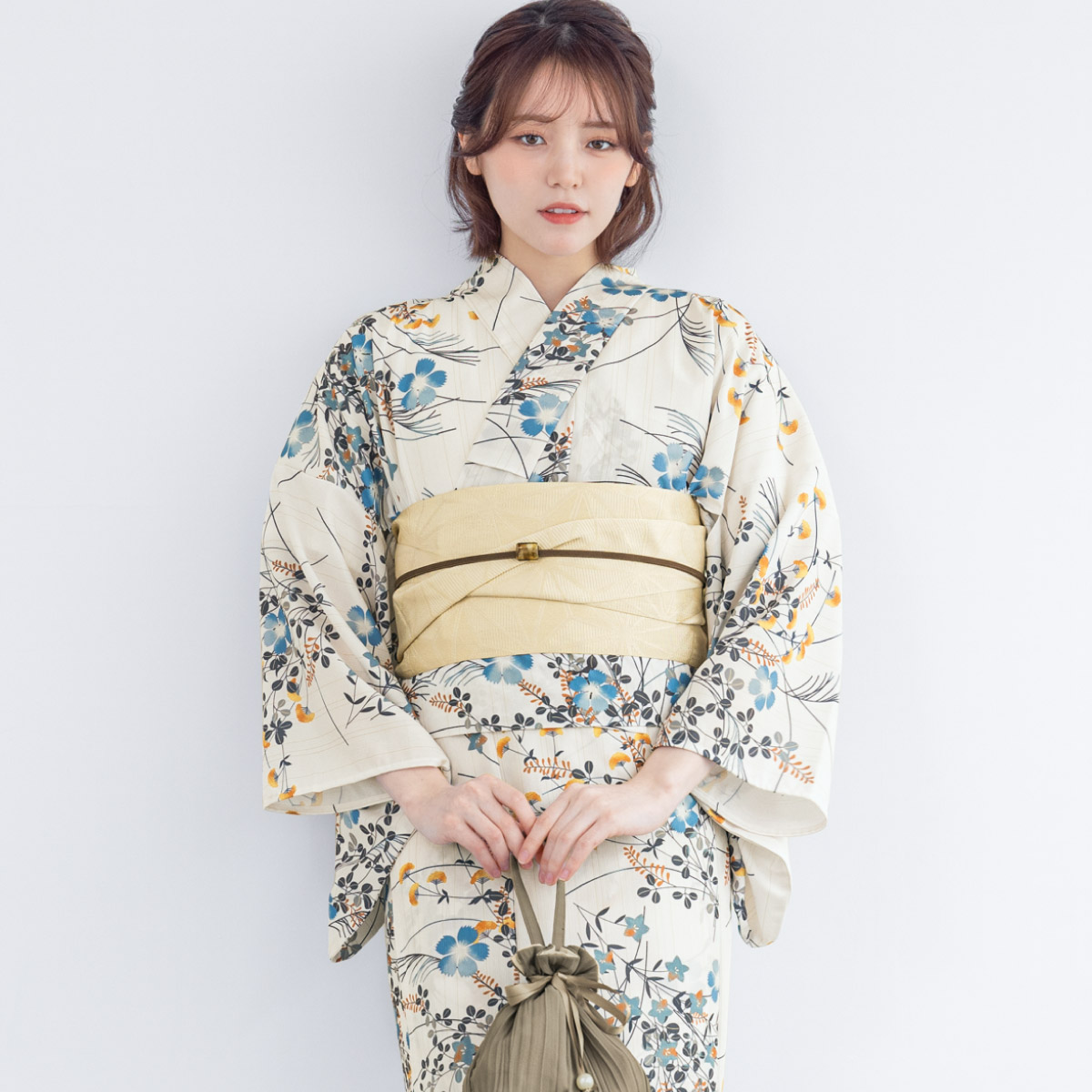 SOUBIEN（創美苑） 浴衣 レディース セット 2点セット 女性浴衣 帯