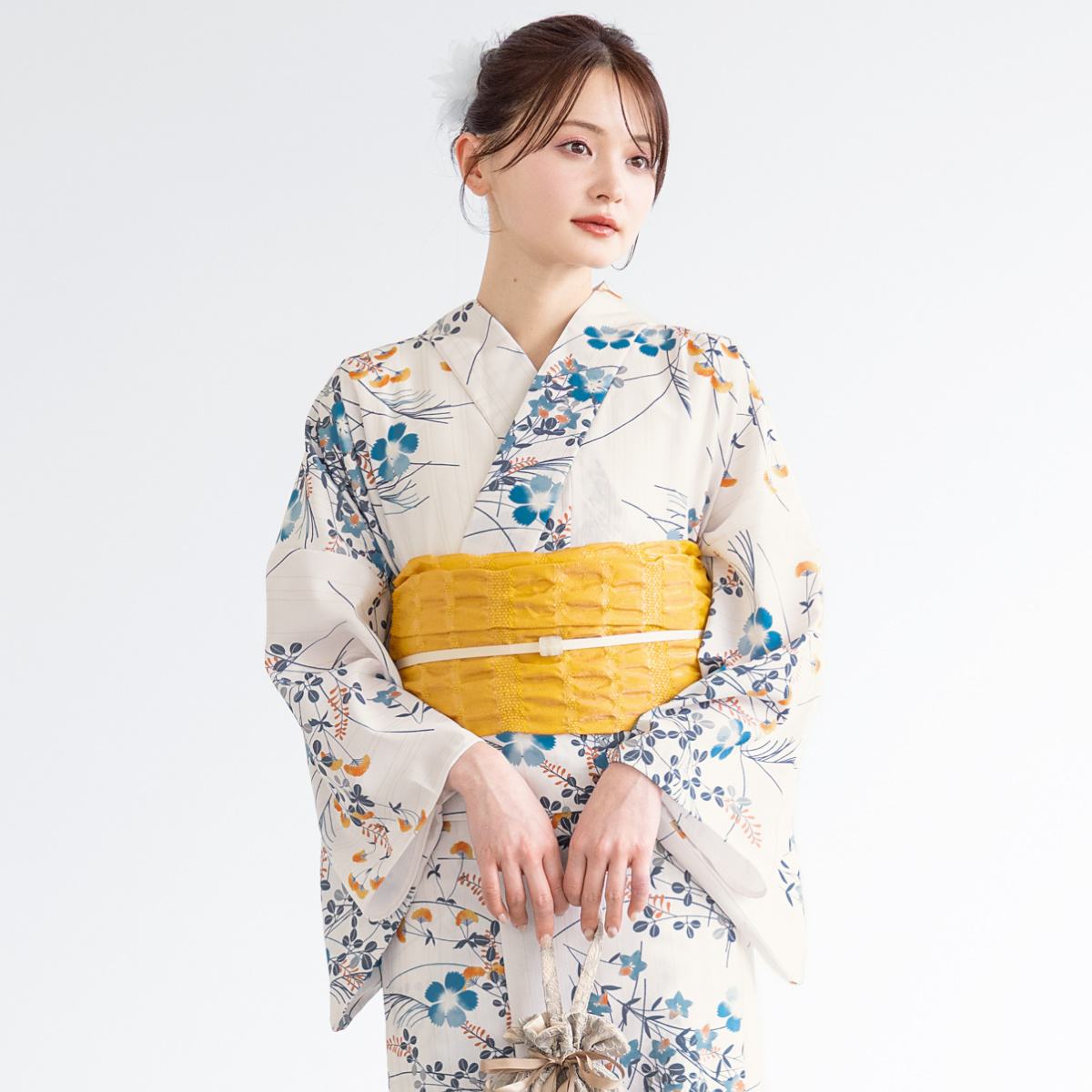 SOUBIEN（創美苑） 浴衣 レディース セット 2点セット 女性浴衣 帯