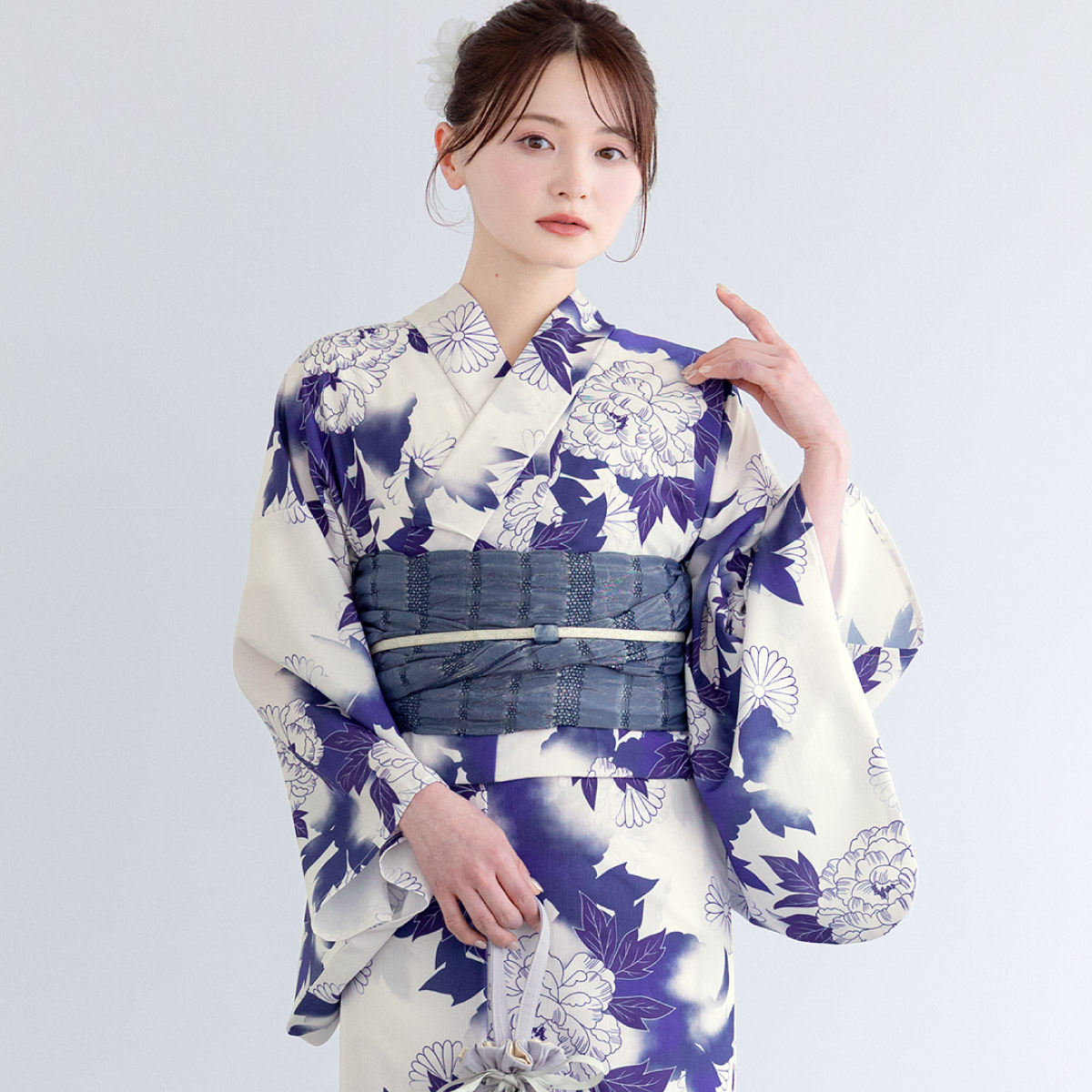 SOUBIEN（創美苑） 浴衣 レディース セット 2点セット 女性浴衣 帯