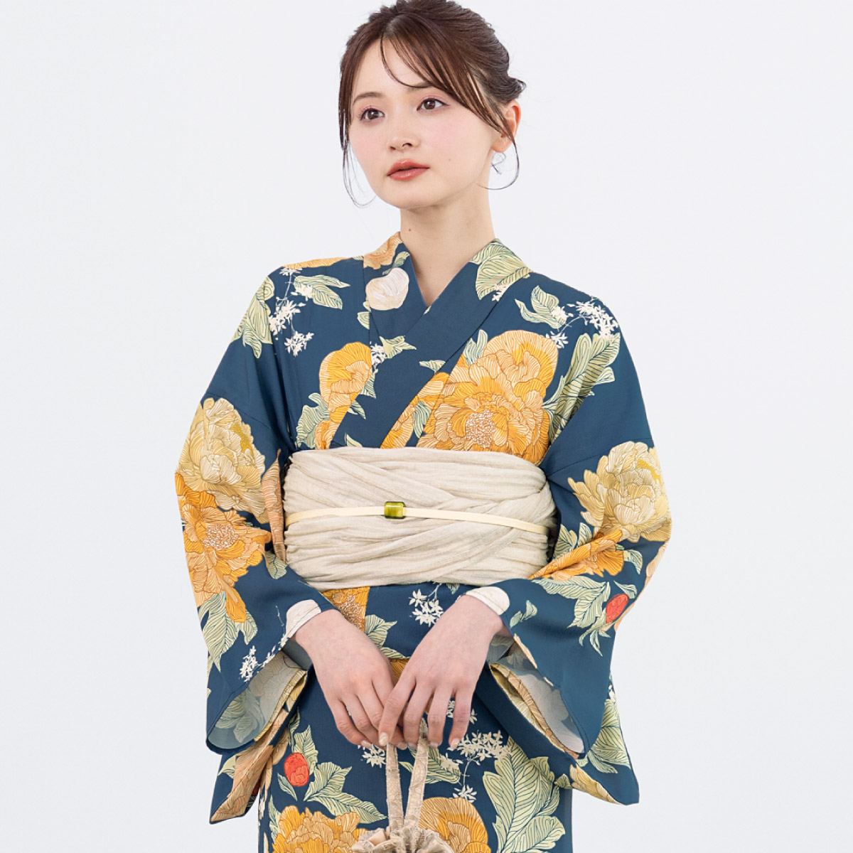 SOUBIEN（創美苑） 浴衣 レディース セット 2点セット 女性浴衣 帯