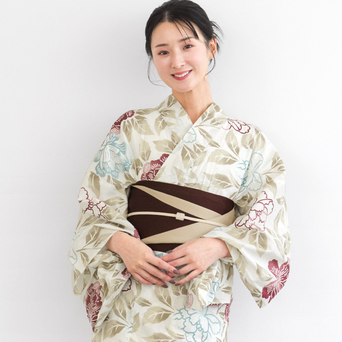 searoomlynn FLOWER PATTERN 浴衣／帯SET SOUBIEN（創美苑） 浴衣セット レディース 浴衣 帯 セット 大人 2点