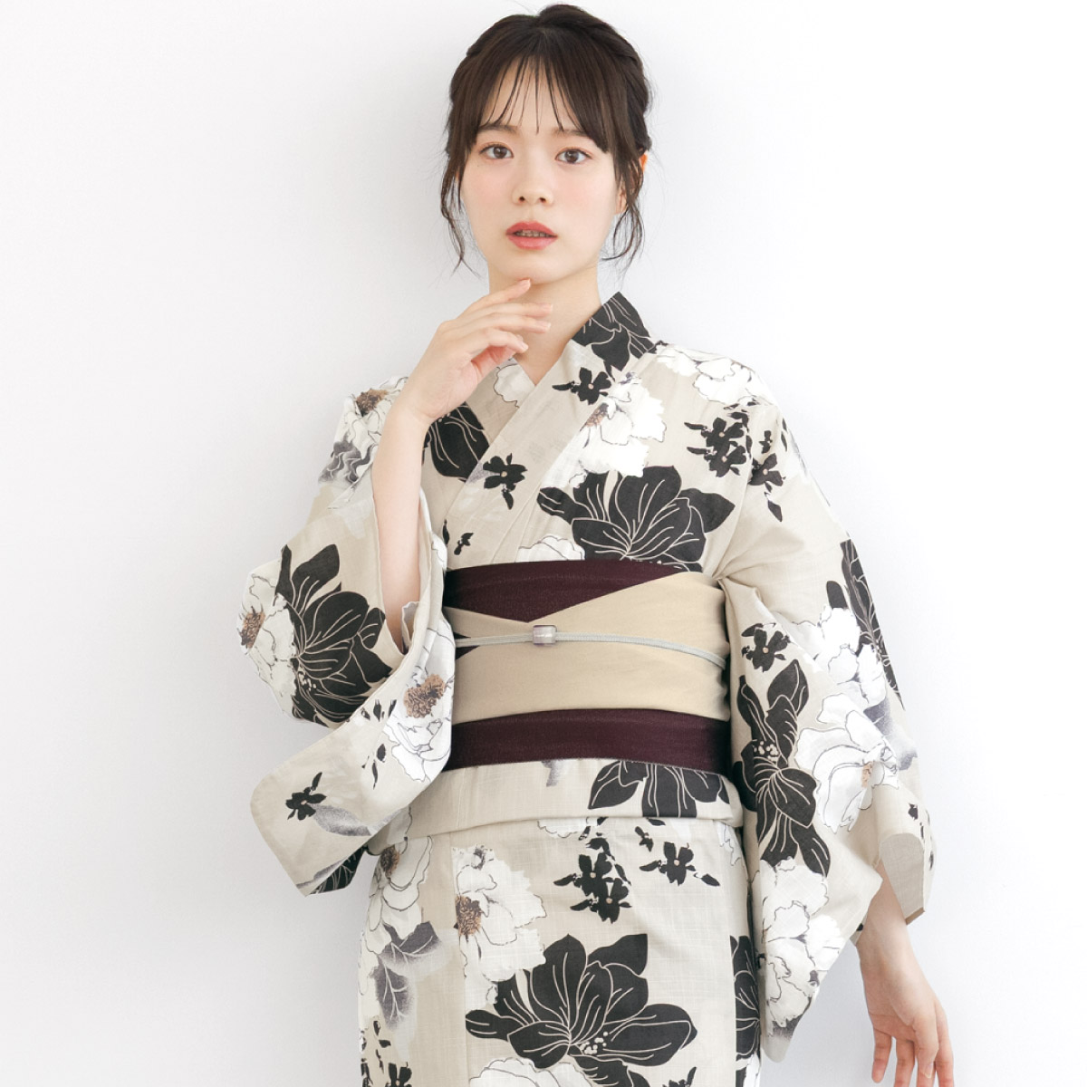 SOUBIEN（創美苑） 浴衣セット レディース 浴衣 帯 セット 大人 2点