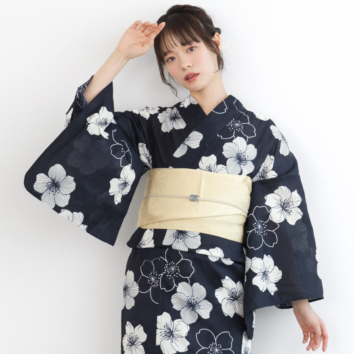 浴衣・帯セット SOUBIEN ぶどう柄 SOUBIEN（創美苑） 浴衣セット レディース 浴衣 帯 セット 大人 2点