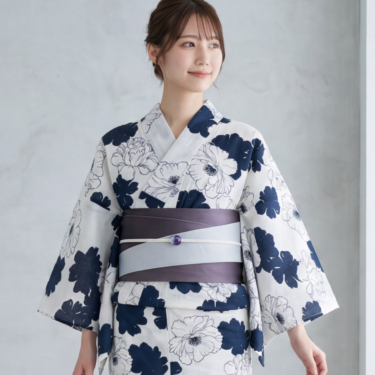 SOUBIEN（創美苑） 浴衣セット レディース 浴衣 帯 セット 大人 2点