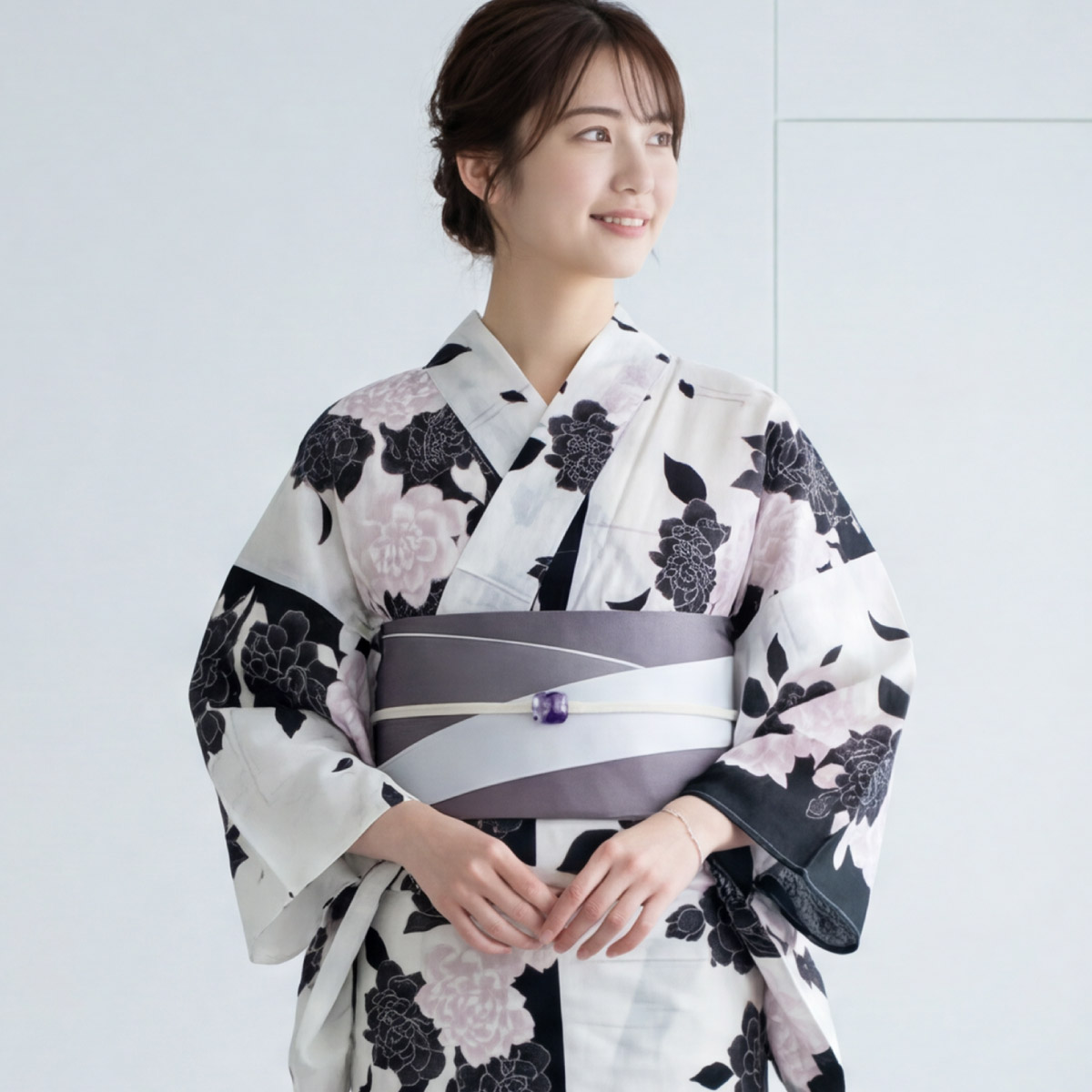 SOUBIEN（創美苑） 浴衣セット レディース 浴衣 帯 セット 大人 2点