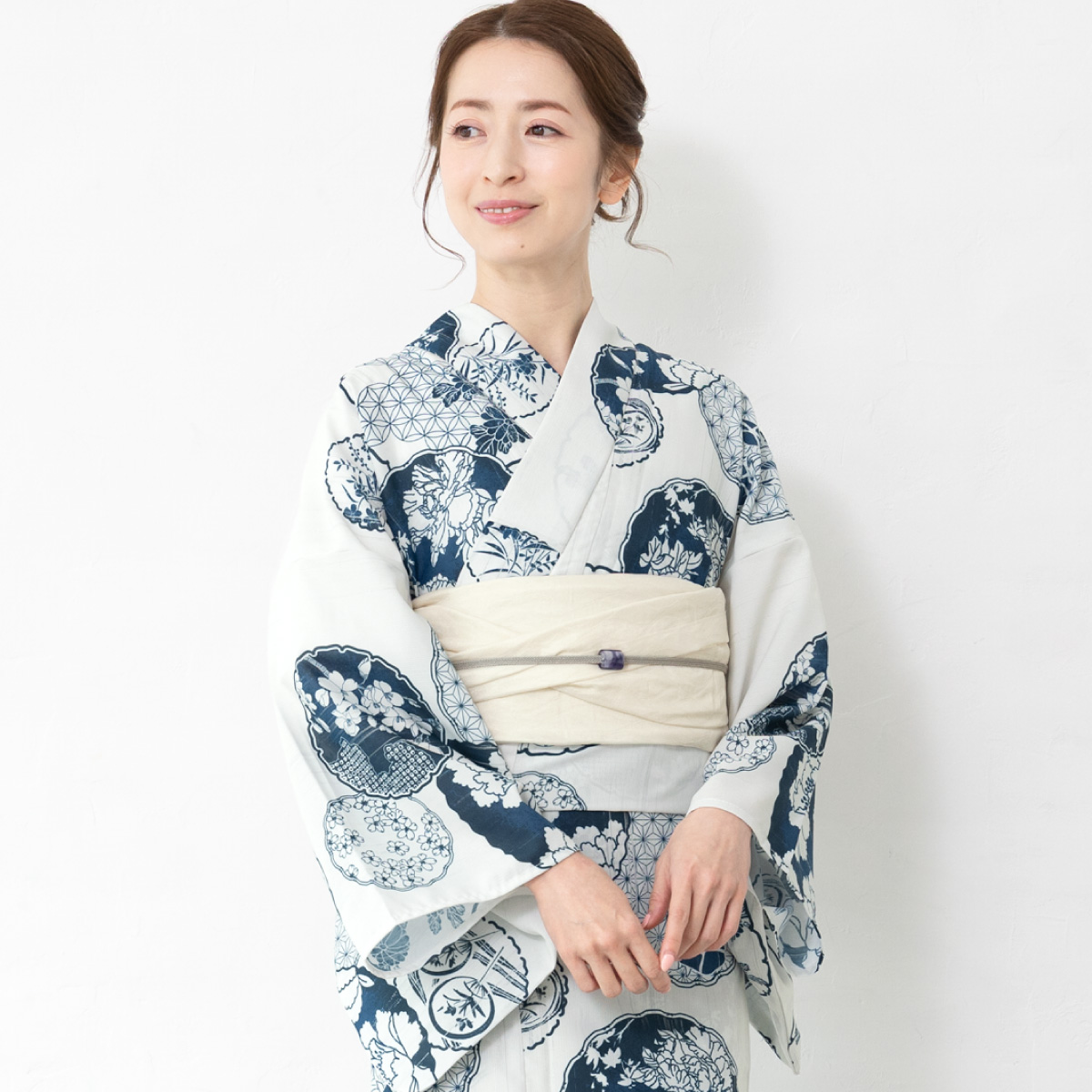 SOUBIEN（創美苑） 浴衣 レディース セット 2点セット 女性浴衣 帯